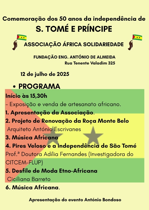 Comemoração dos 50 Anos da Independência de S. Tomé e Príncipe